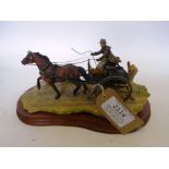 Model by Border Fine Arts of a Doctor's Gig from the James Herriot series, signed Ayres 1217/1250