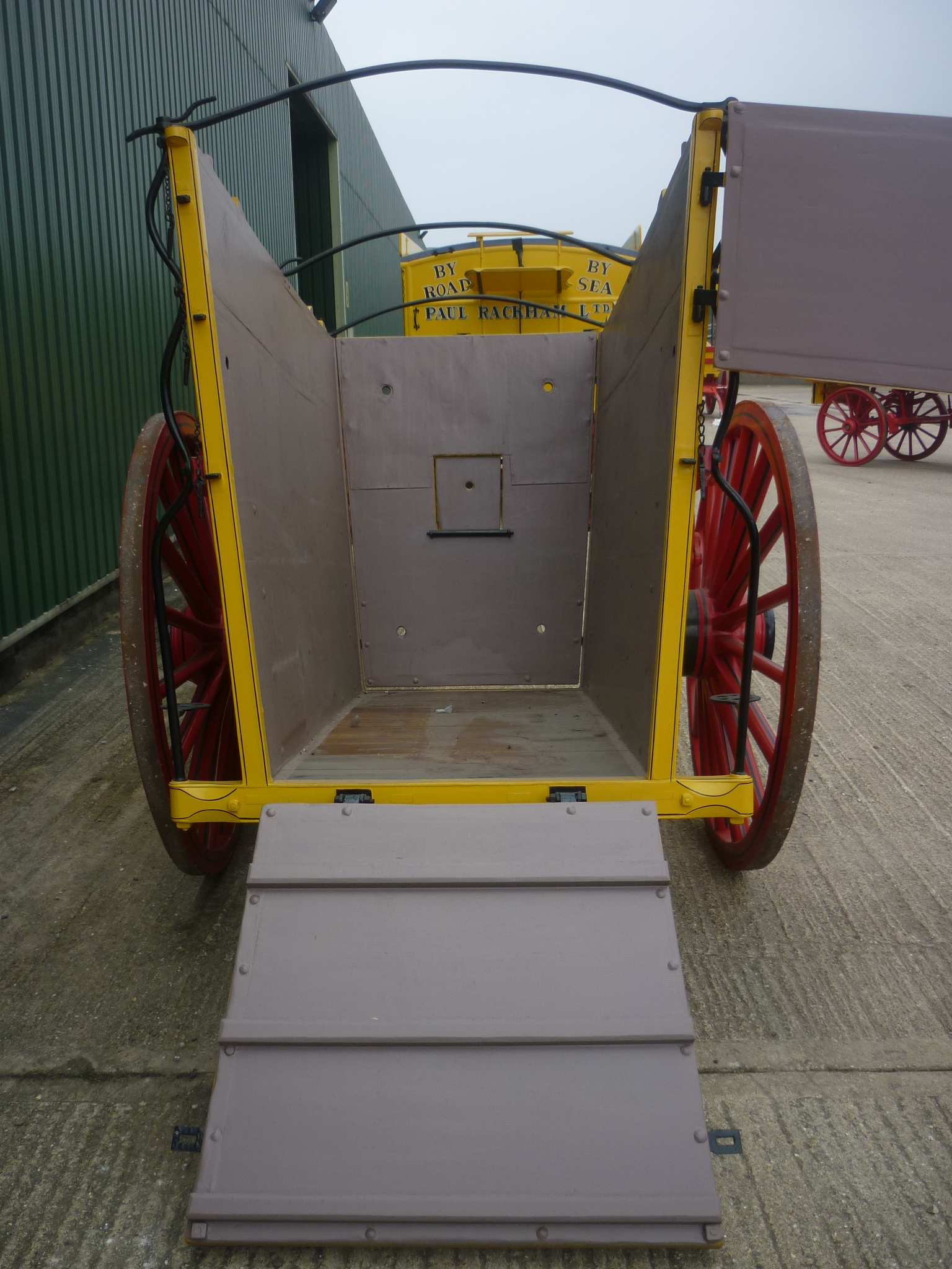 HORSE AMBULANCE or KNACKER'S CART originally used at Epsom Racecourse from 1895 to 1905 for - Image 6 of 6