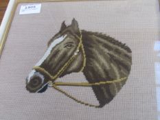 Tapestry of a horse's head