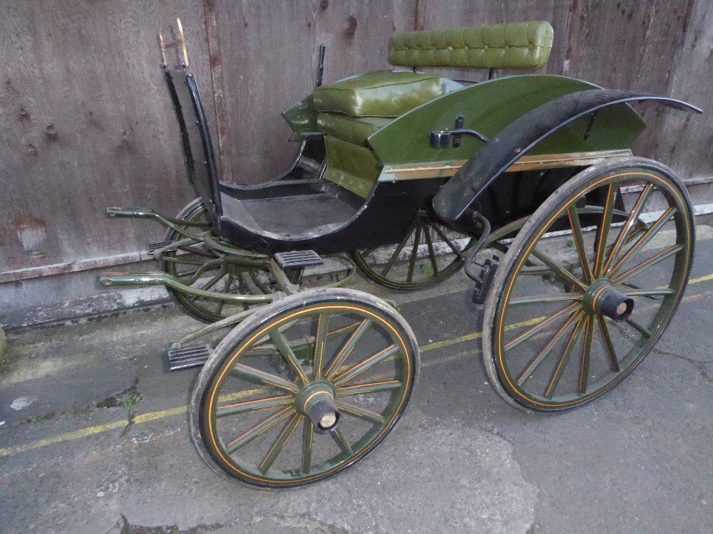 FOUR-WHEEL DOG CART built by Joseph Kempster, Langley Court, Long Acre, London circa 1895, to suit