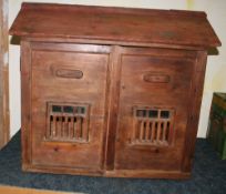 Large Victorian model of a stable in the form of a saddle horse