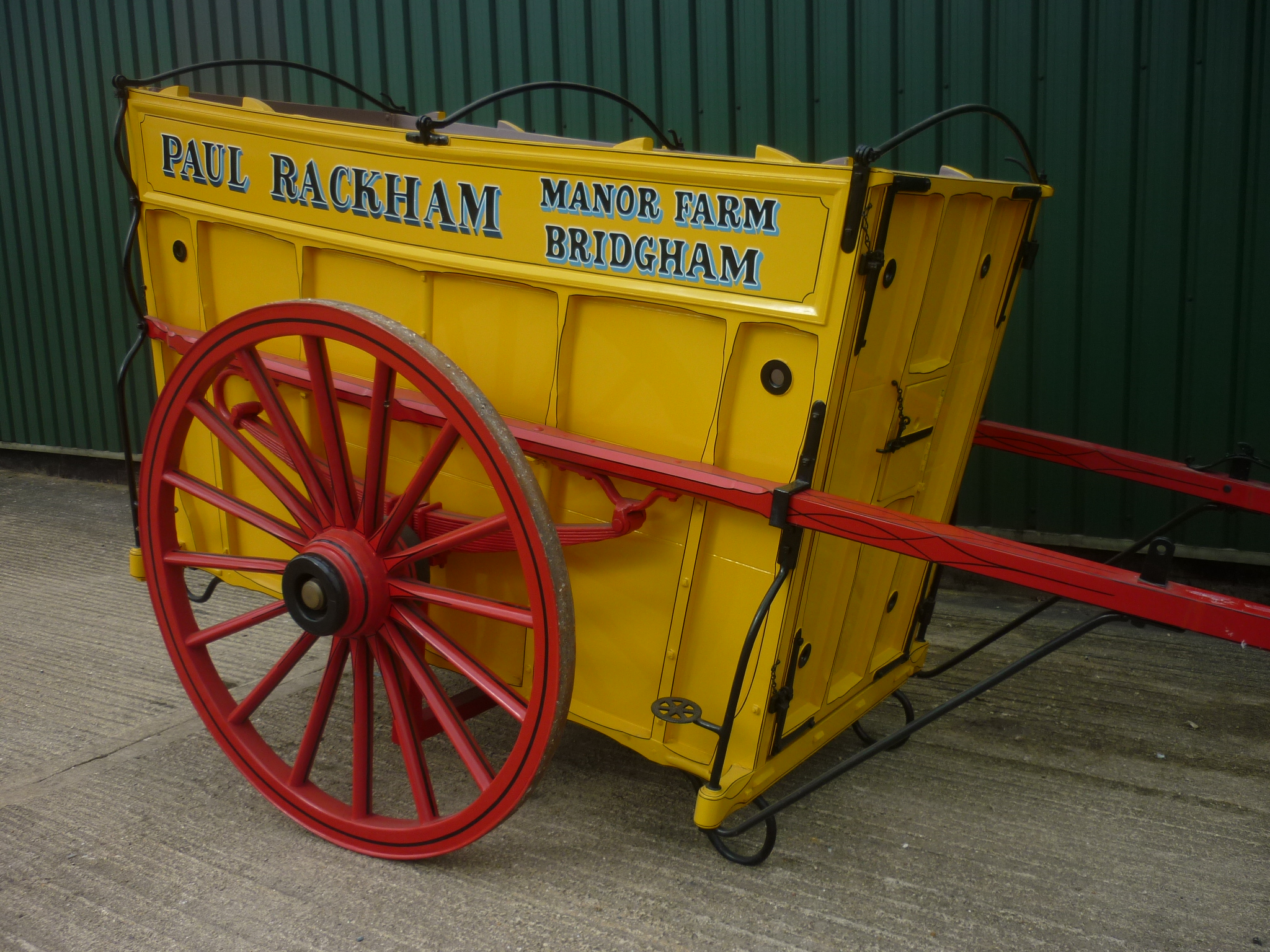 HORSE AMBULANCE or KNACKER'S CART originally used at Epsom Racecourse from 1895 to 1905 for