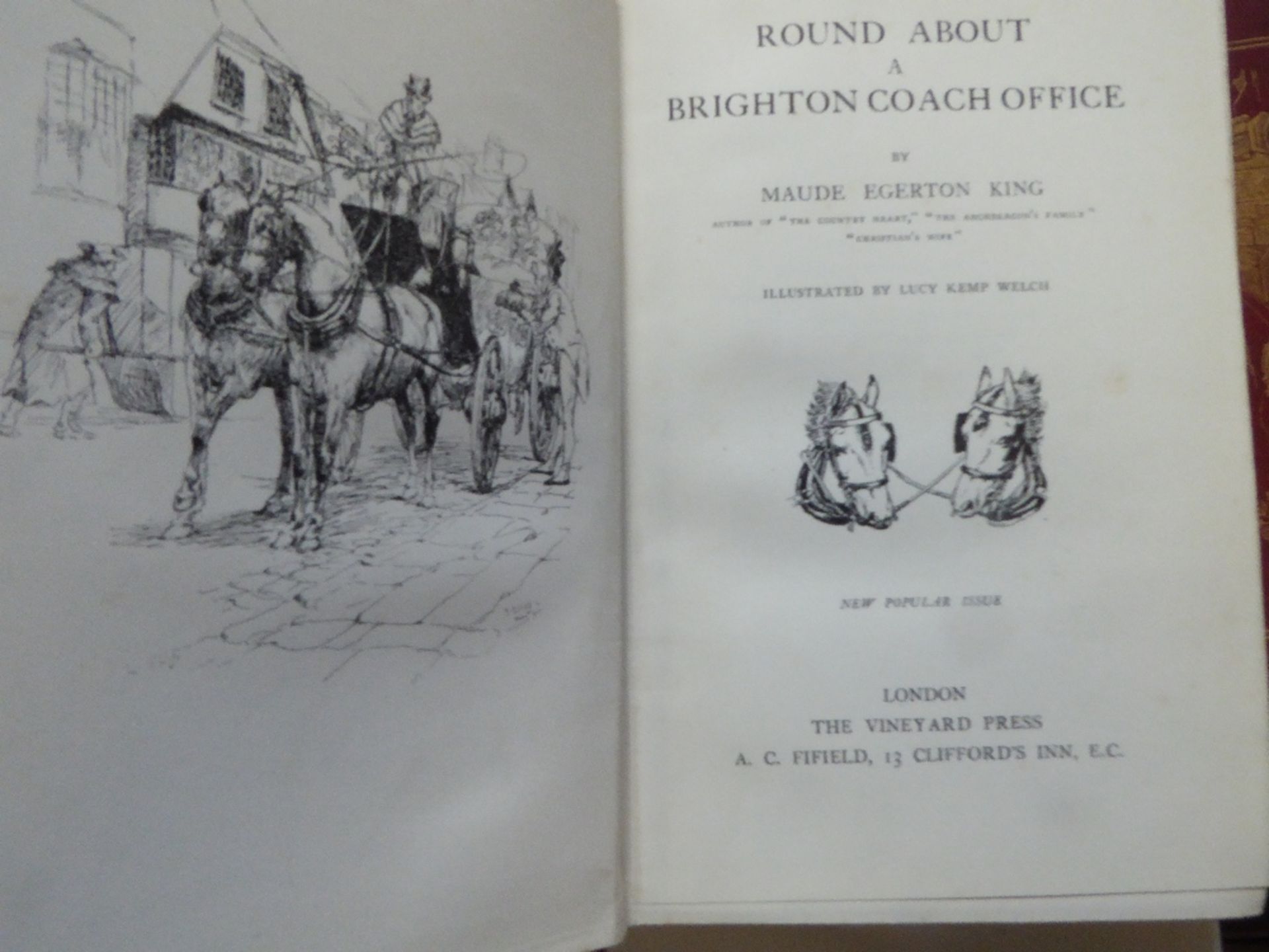 Round About a Brighton Coach Office by Maude King, printed by Vineyard Press and Brighton and It's - Image 4 of 5