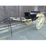 RALLI CAR built by Thorne of Norwich, circa 1900 to suit 14.3 to 15hh. Painted black with primrose