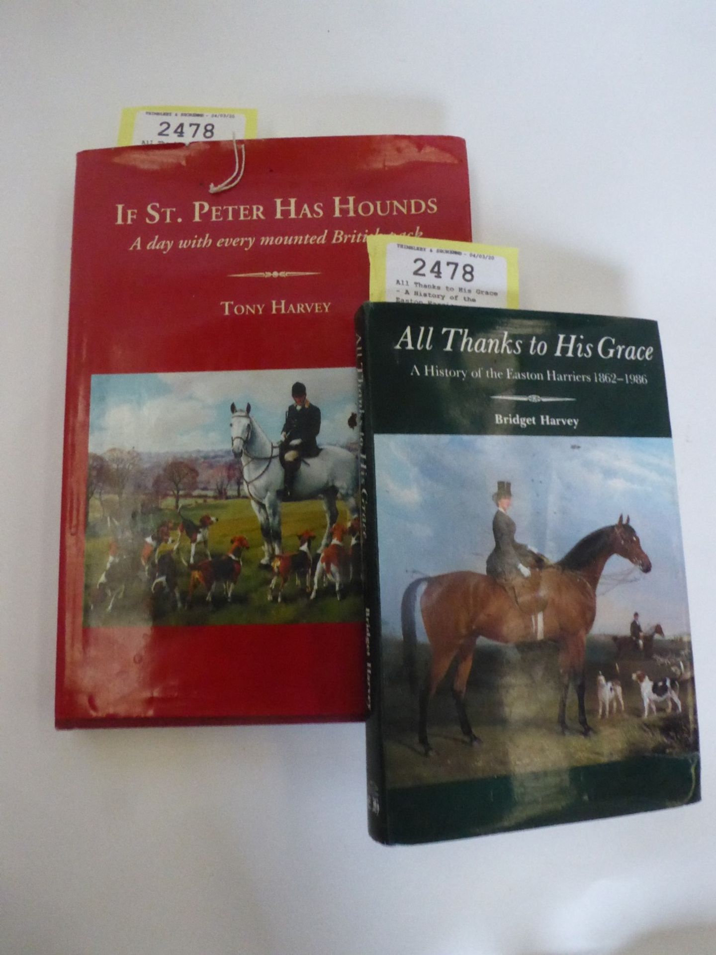 All Thanks to His Grace - A History of the Easton Harriers 1862-1986 and If St.Peter has Hounds by