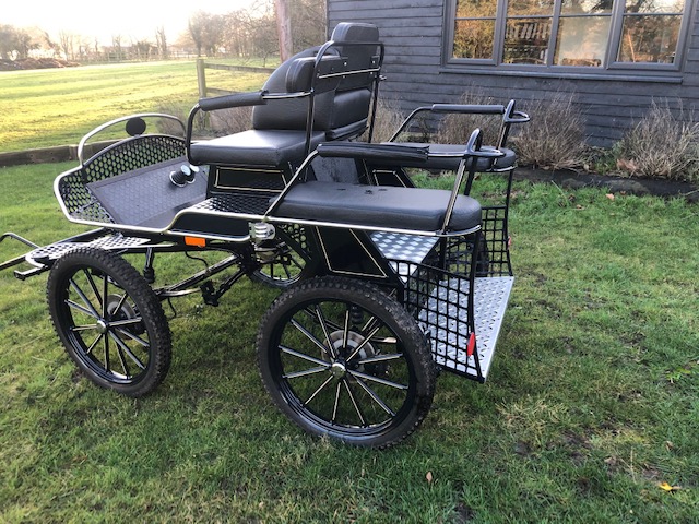 MARATHON TRAINING CARRIAGE built by Milokoski of Poland circa 2018 to suit 12.2 to 14.2hh single - Image 3 of 4