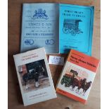 Two reprinted catalogues of Horse Drawn Trade Vehicles; a copy of Horse Drawn Vehicles by Arthur