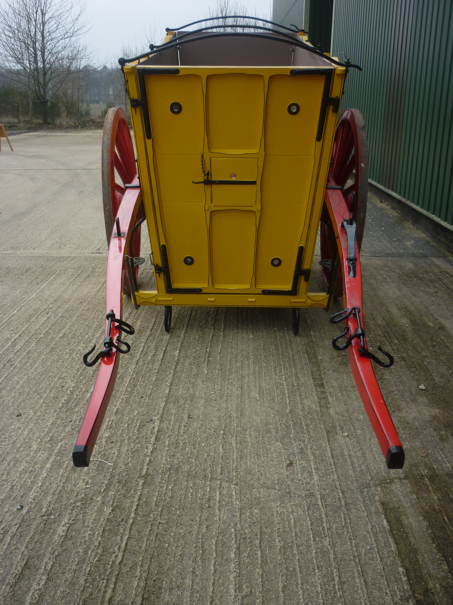 HORSE AMBULANCE or KNACKER'S CART originally used at Epsom Racecourse from 1895 to 1905 for - Image 2 of 6