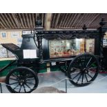 IRISH COOKSTOWN FLORAL HEARSE built by Cookstown of Ireland, circa 1850. Painted black with