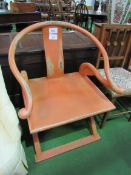 Modern Glastonbury style chair. Estimate £10-20.