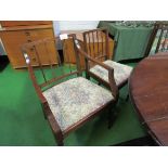 5 spindle back chairs and a matching carver. Estimate £50-80.