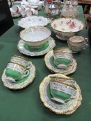 Quantity of decorative cups and saucers and other china ware. Estimate £20-30.