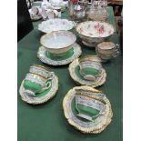 Quantity of decorative cups and saucers and other china ware. Estimate £20-30.