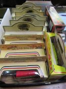 12 Lledo Days Gone buses all boxed; 5 Lledo Days Gone Darling Buds of May die-cast vehicles all box