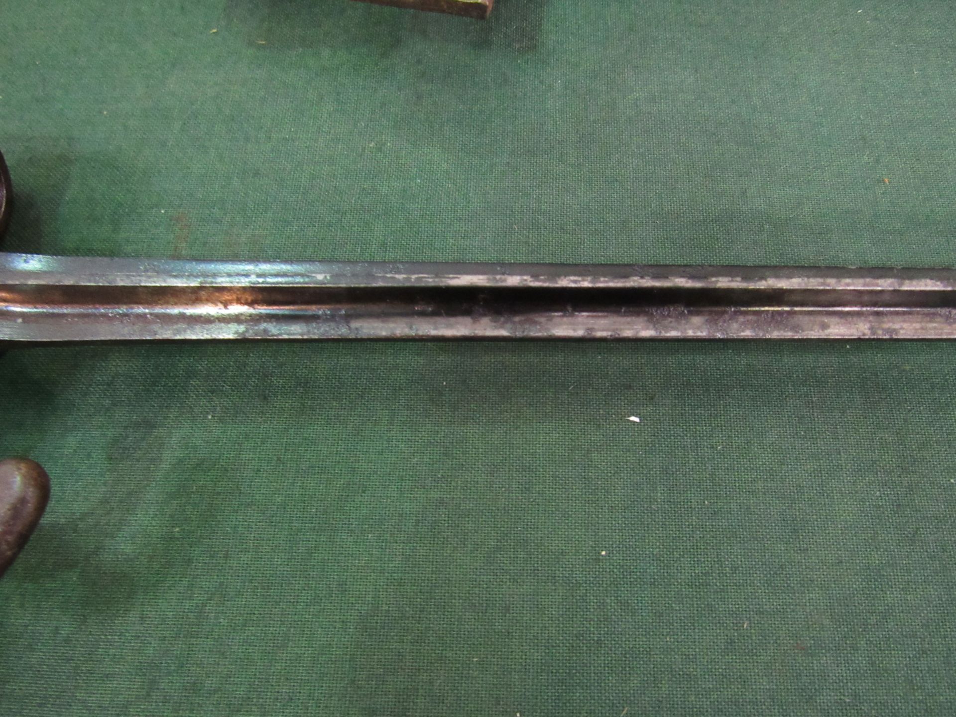 French ""LEBEL"" M1886 Cruciform Bayonet, ceremonial polished handle. Estimate £40-60. - Image 2 of 2
