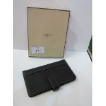 Links of London leather wallet/card holder, dust bag, original box with ribbon. Estimate £30-50.