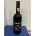 1985 Croft Vintage Port. Estimate £30-50.