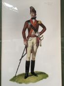 6 framed and glazed limited edition prints Barbosa prints of USA military uniforms. Estimate £60-