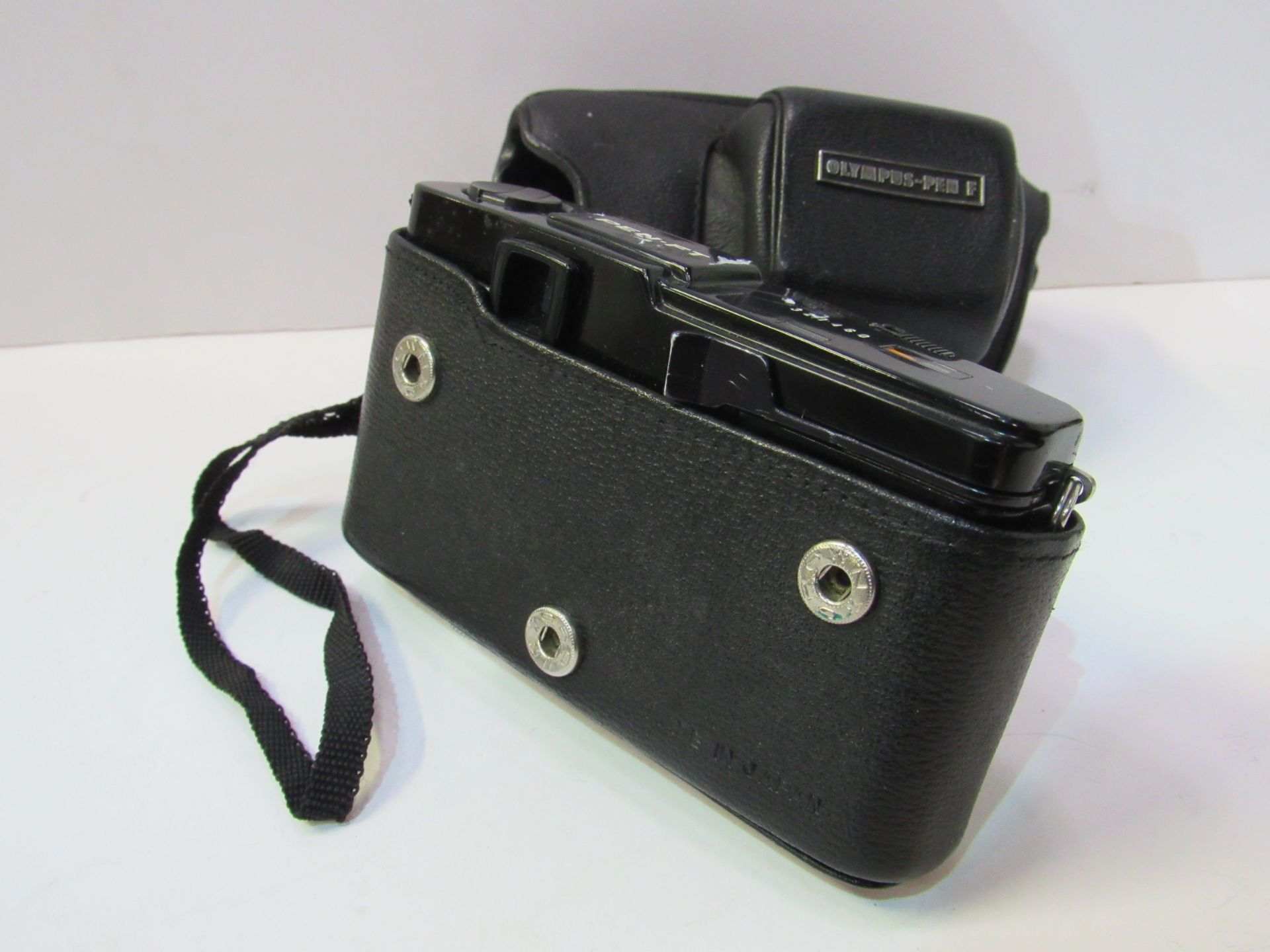 Olympus Pen-F camera body, lens and case. Estimate £80-100. - Image 3 of 3