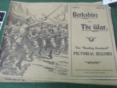 10 copies of ""Berkshire and The War"" (WW1) by Reading Standard Publications. Estimate £20-40.