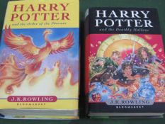 Harry Potter and the Deathly Hallows, adults version first edition hardback; Harry Potter and the