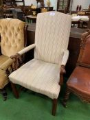 Large hickory open armchair. Estimate £20-40.