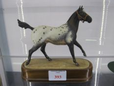 Royal Worcester Appaloosa Stallion RW3869 dated 1969, limited edition of 750 by Doris Lindner.