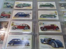 4 sets of cigarette cards; John Players, Coronation and Motor cars; Ogdens Sport and Bird eggs.