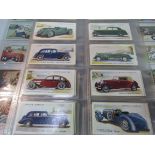 4 sets of cigarette cards; John Players, Coronation and Motor cars; Ogdens Sport and Bird eggs.