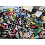 Large collection of die cast vehicles including Corgi and Matchbox. Estimate £30-40.