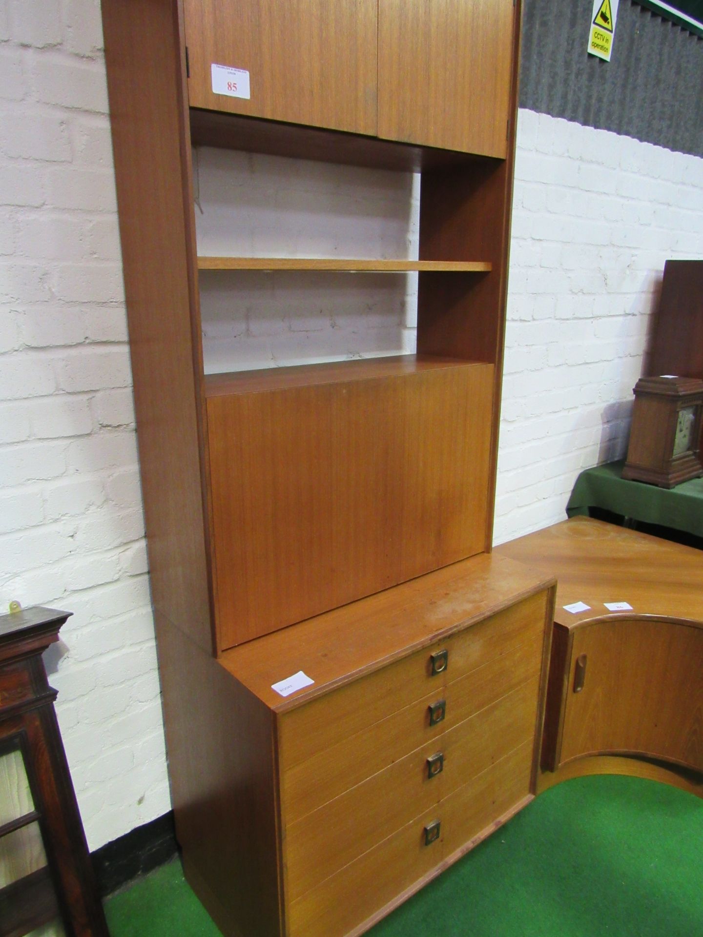 G-Plan display and storage unit, 76 x 46 x 197cms. Estimate £30-50. - Image 2 of 2