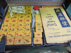 Cased Mahjong set. Estimate £20-30
