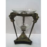 French style candle lamp, height 37cms. Estimate £80-120.