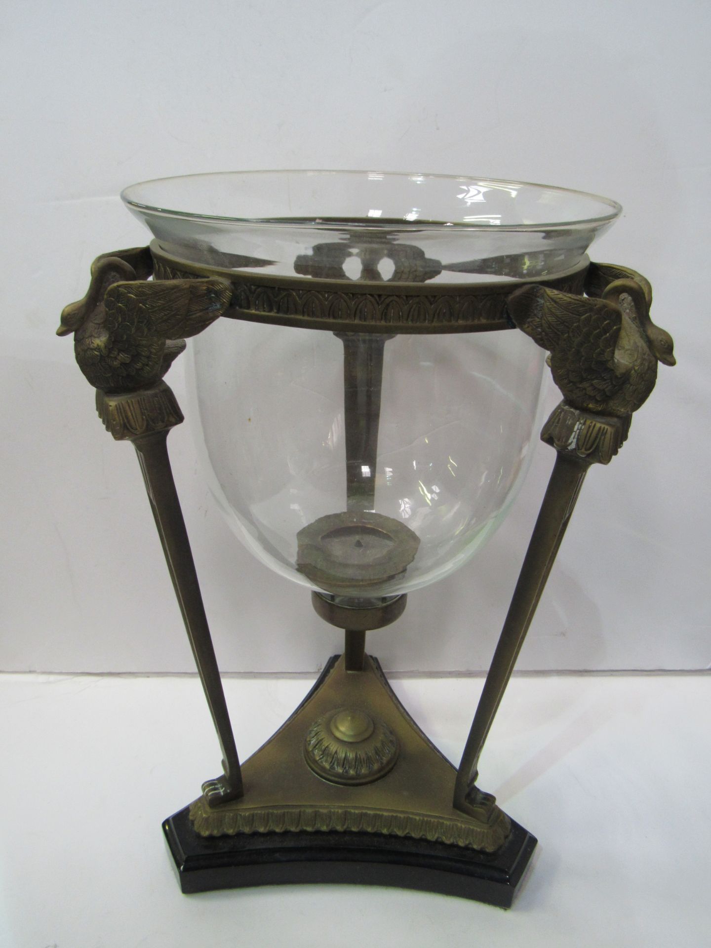 French style candle lamp, height 37cms. Estimate £80-120.