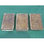 Antiquarian book, Samuel Johnson 'Lives of the Most Eminent English Poets' 3 volumes set,
