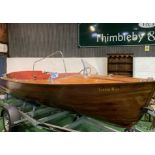 'Lizzie B II' 1953 Tucker Brown and Co River launch. Mahogany Carval planking hull with oak frame.
