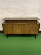 1950's 4 E. Gomme G-Plan sideboard, Tola and Black range. Made of Tola wood (African mahogany)