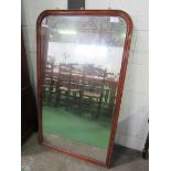 Victorian mahogany framed large wall mirror, 145 x 84cms. Estimate £30-50.