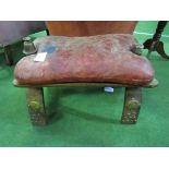 Original camel saddle. Estimate £30-50.