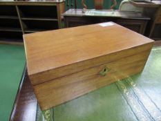 Mahogany writing slope cum lectern, with brass carry handles, complete with dismantlable stop,