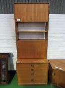 G-Plan display and storage unit, 76 x 46 x 197cms. Estimate £30-50.