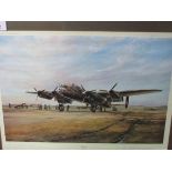 2 framed and glazed limited edition prints by Robert Taylor ""Lancaster Bombers"" signed by the