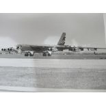 A large collection of black and white photos of vintage aeroplanes together with War Office
