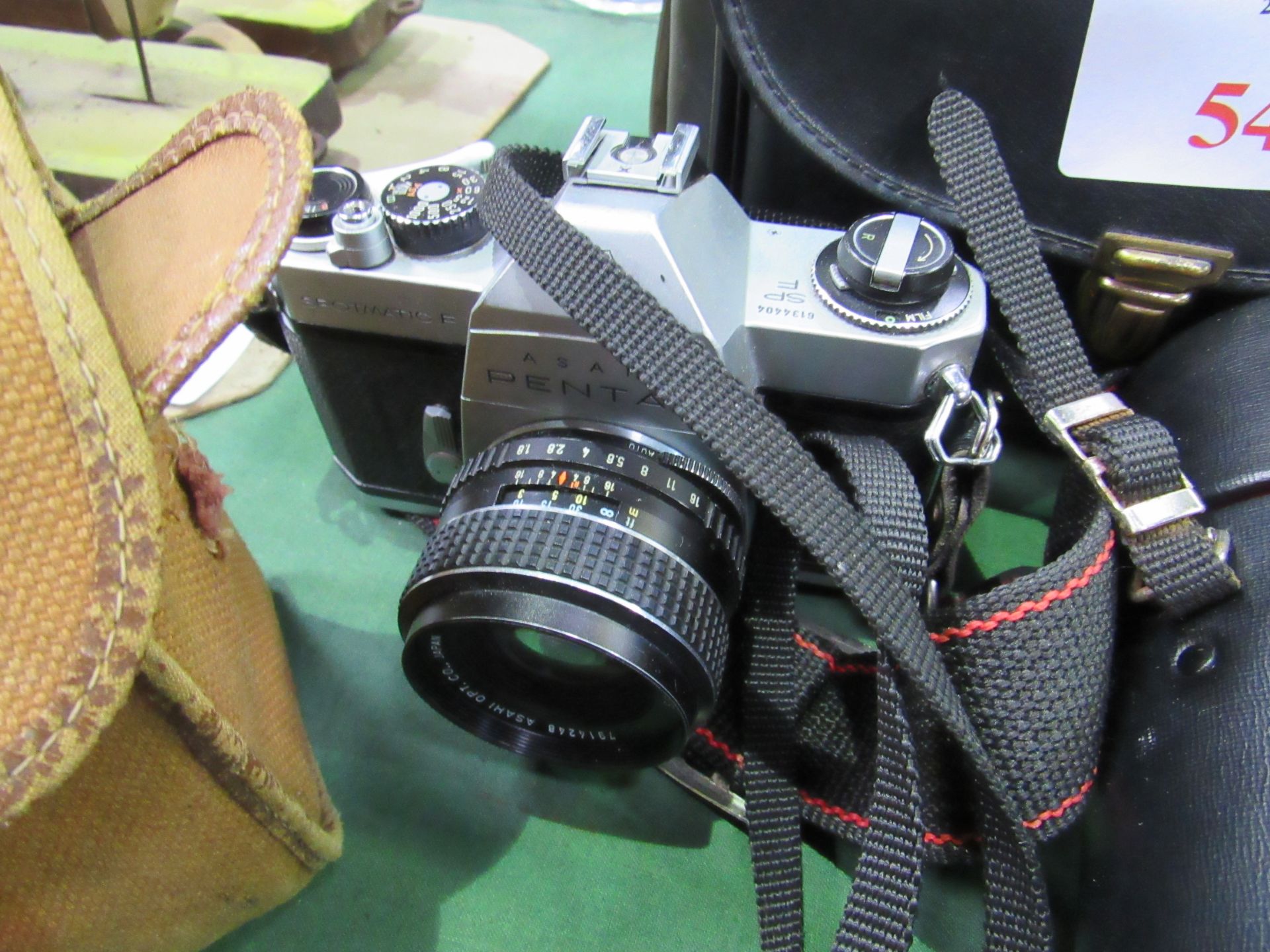 Nikon F2 camera in bag together with a second lens; Pentax Spotmatic F Camera; - Image 3 of 3