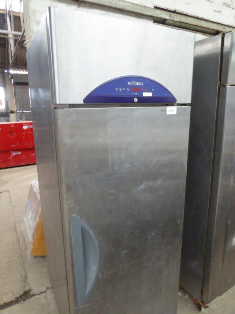 Williams stainless steel single door upright fridge/freezer. - Image 3 of 3