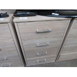 Melamine chest of 4 drawers, 54 x 40 x 86cms.