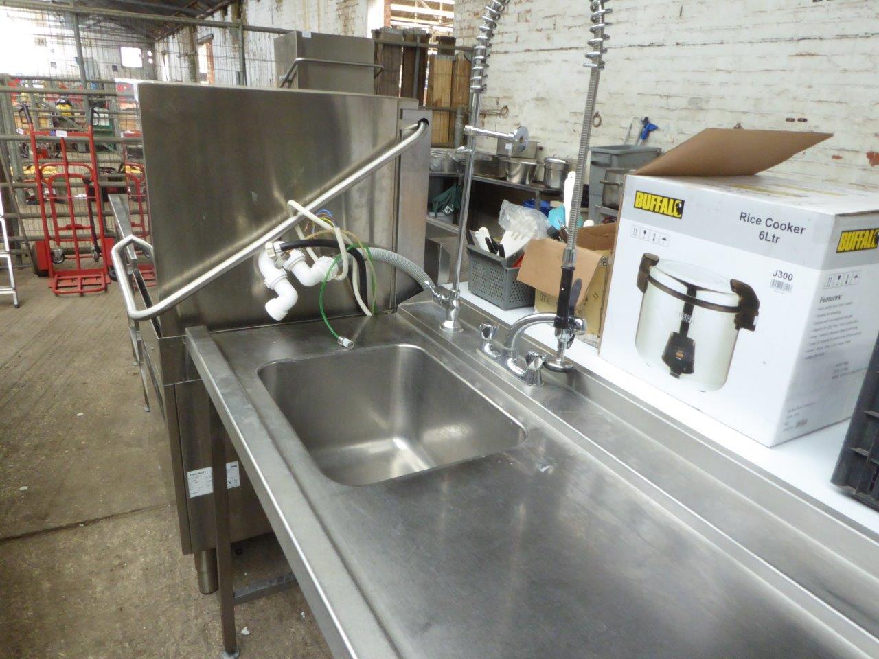 Nelson pass-through dishwasher and table. - Image 2 of 2