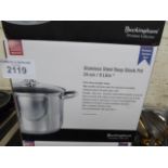 9 litre deep induction stock pot/lid.