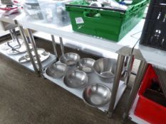 120cm stainless steel prep table with shelf -