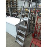 Alumininum 5 step ladders.